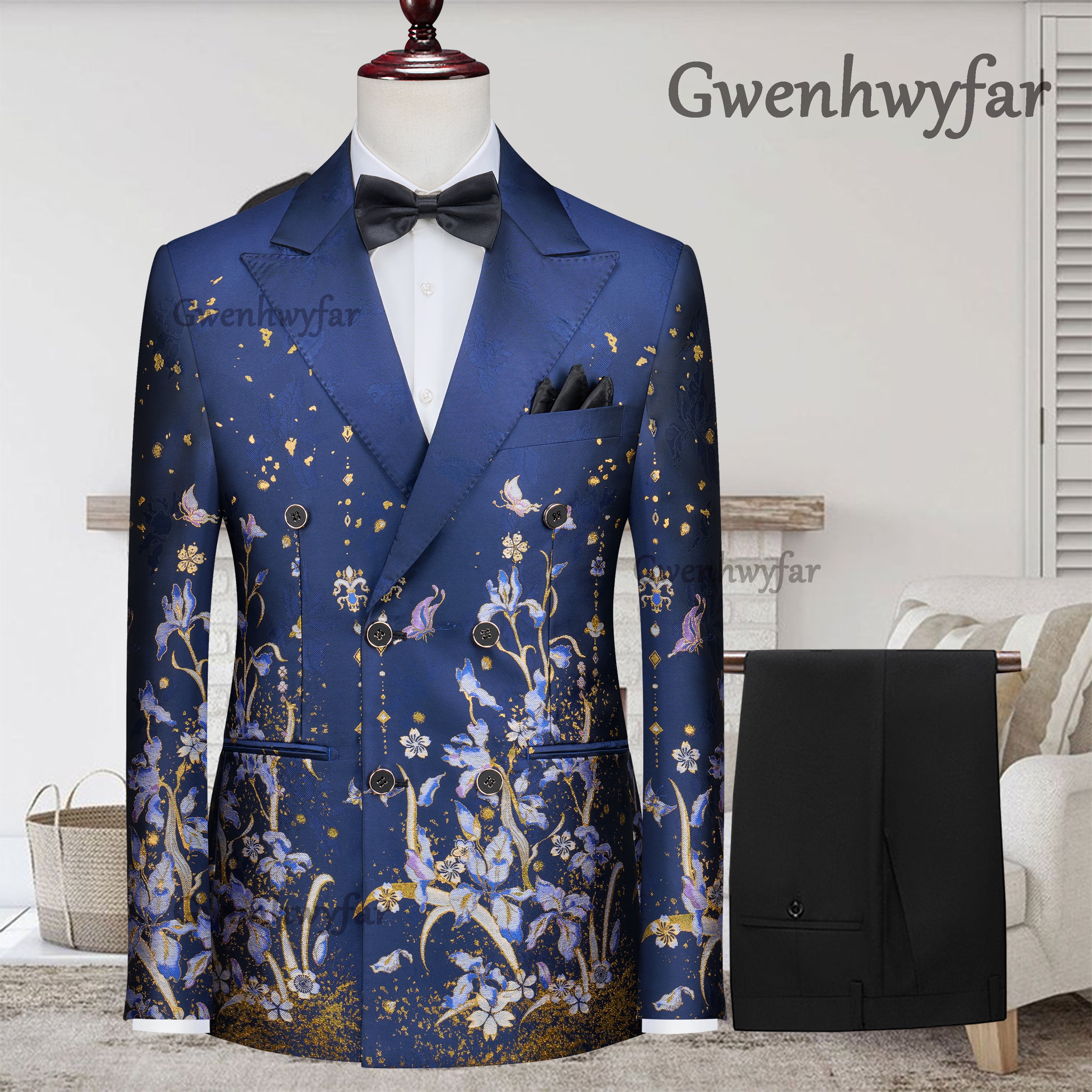 Men Formal Wear With Blazer - Gwenhwyfar 2026 Men's Customized Luxury Tuxedo