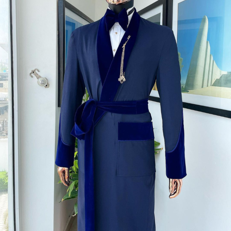 Men Formal Wear With Blazer - Tailor Made Royal Blue Men Suit