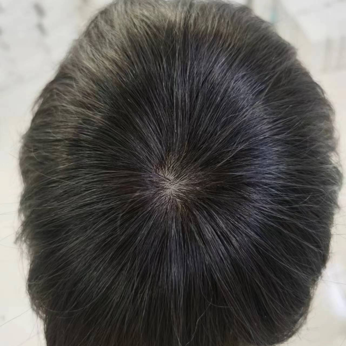 100% Human Hair Men Toupee Mon - Tie Bar Clip incelemesi ve fiyatı
