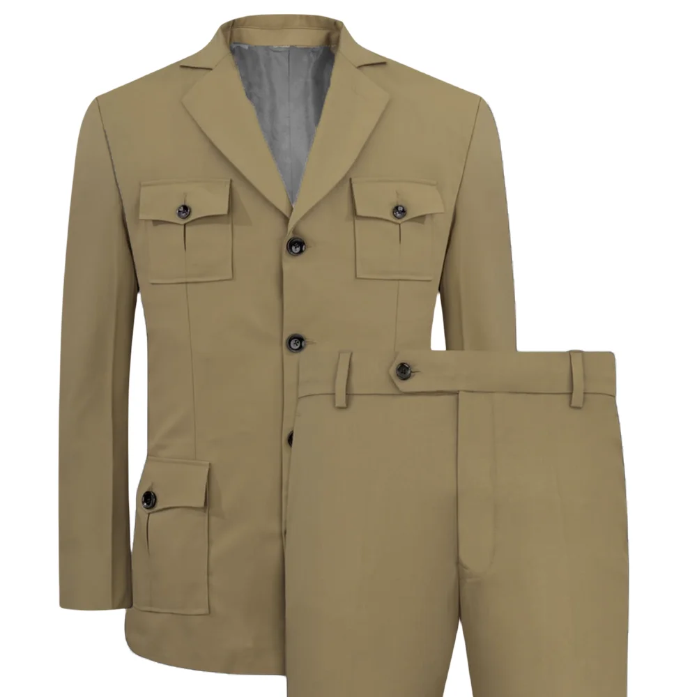 Men's Suits Jakcet Casual Khak - Men Formal Wear With Blazer incelemesi ve fiyatı