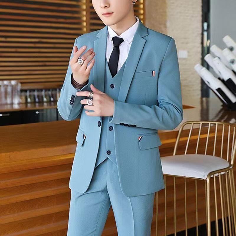Men's 2 Piece Slim Fit Suit Ko - Korean Men Formal Wear incelemesi ve fiyatı