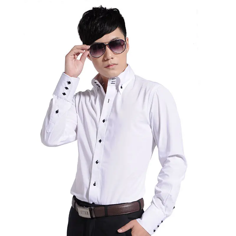 Dress Shirt for Men Button-dow - Korean Men Formal Wear incelemesi ve fiyatı