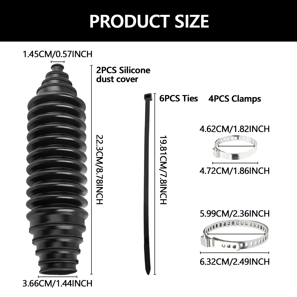 Car Inner Tie Rod Boot Kit, Ra - Tie Bar Clip incelemesi ve fiyatı