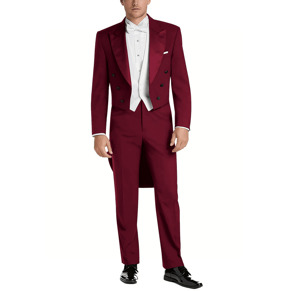 Men's Satin Peak Lapel Suit Se - Men Formal Wear With Blazer incelemesi ve fiyatı