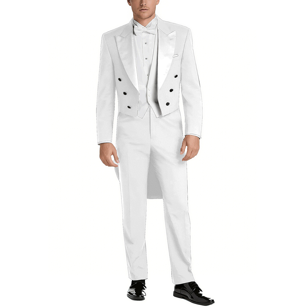 Men's Satin Peak Lapel Suit Se - Men Formal Wear With Blazer incelemesi ve fiyatı
