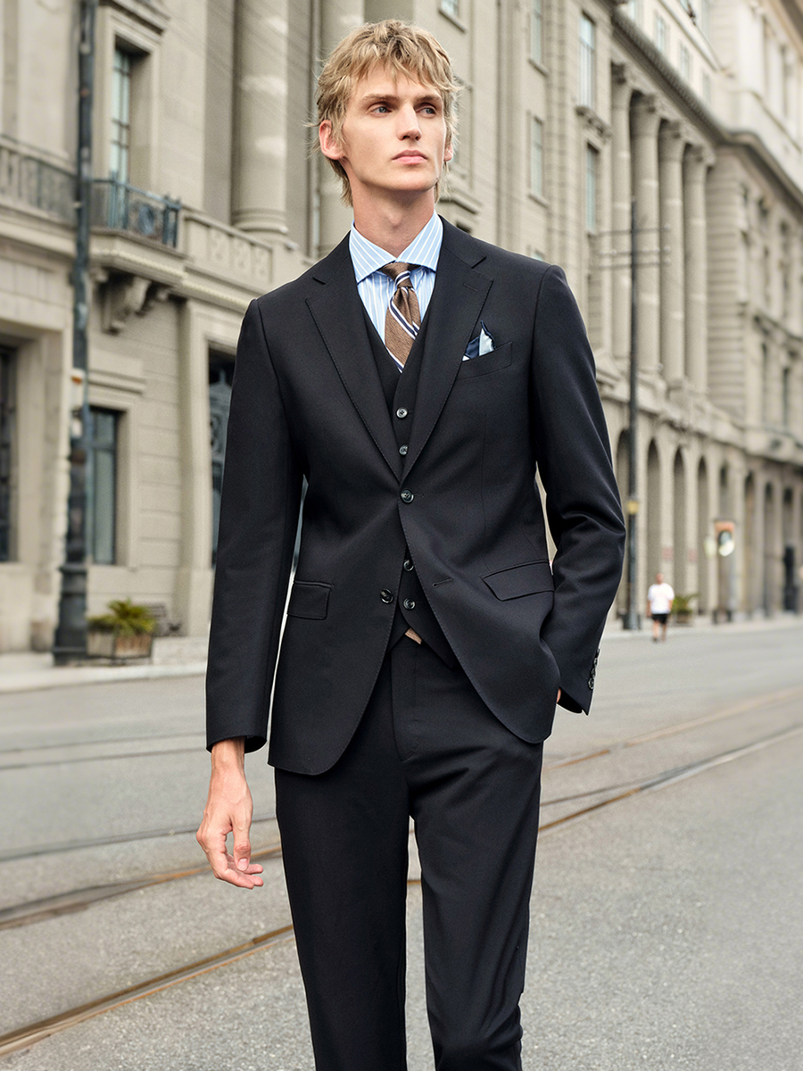 Elastic Men‘s Black Suit Set:  - Men'S Formal Wear For Engagement incelemesi ve fiyatı