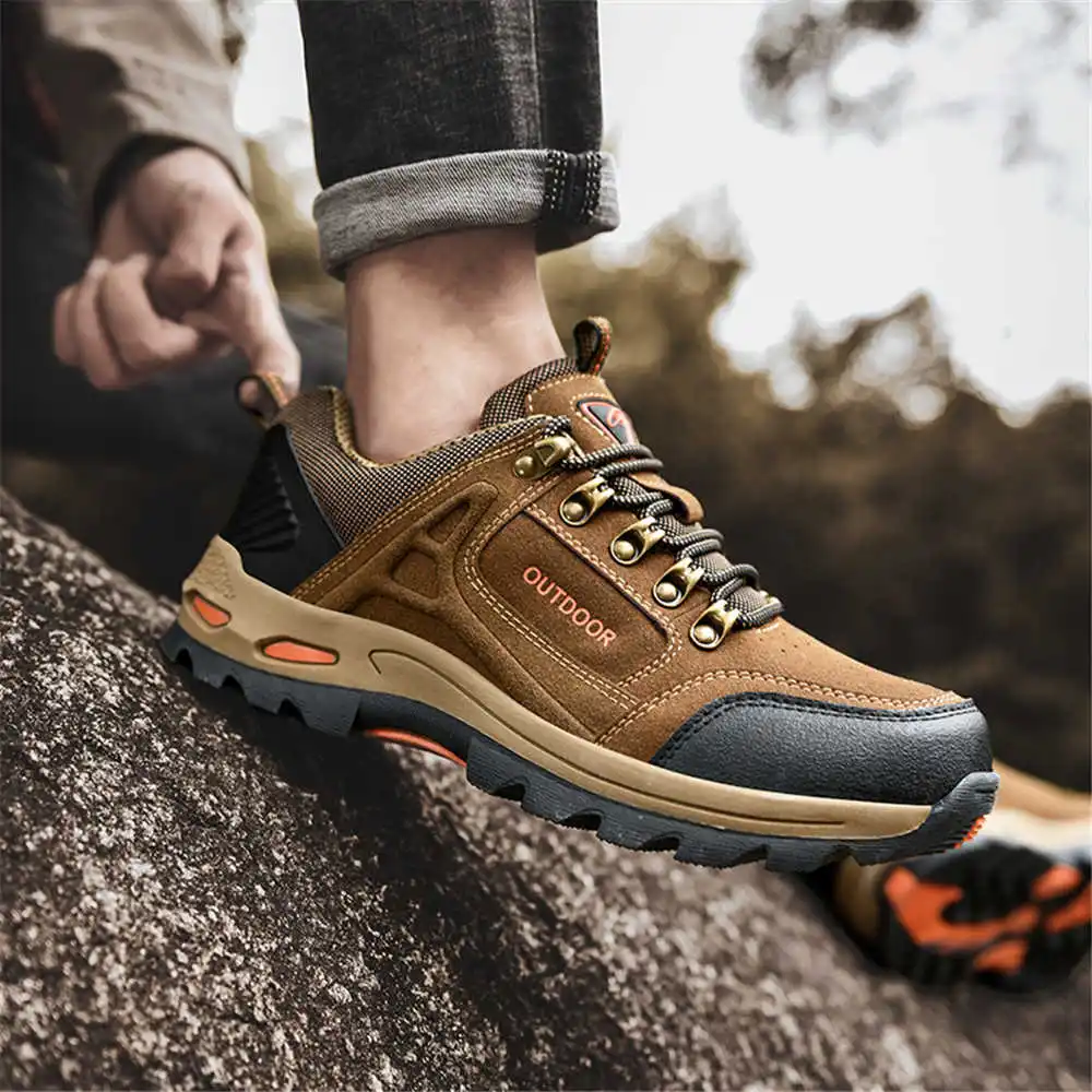 Non-slip Lace Up Hiking Tennis - Formal Wear For Men Yellow incelemesi ve fiyatı