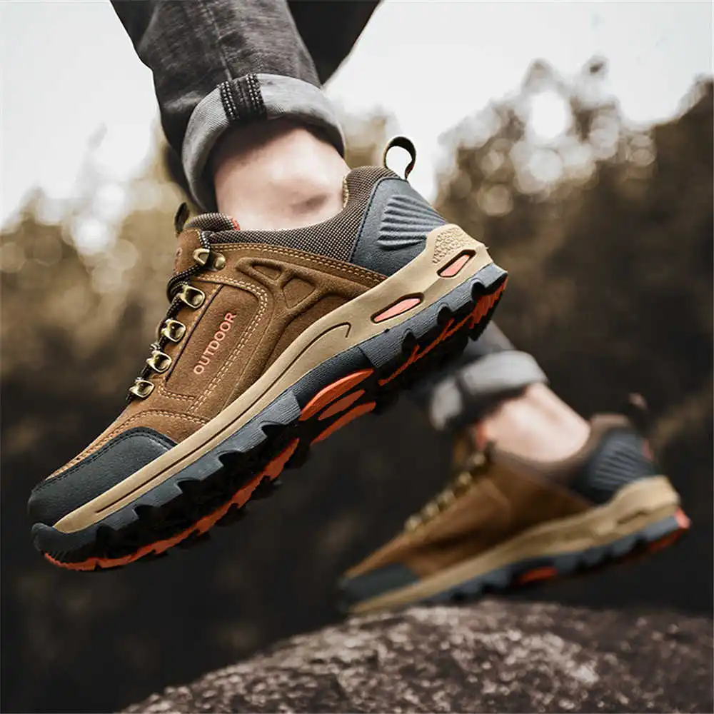 Non-slip Lace Up Hiking Tennis - Formal Wear For Men Yellow incelemesi ve fiyatı