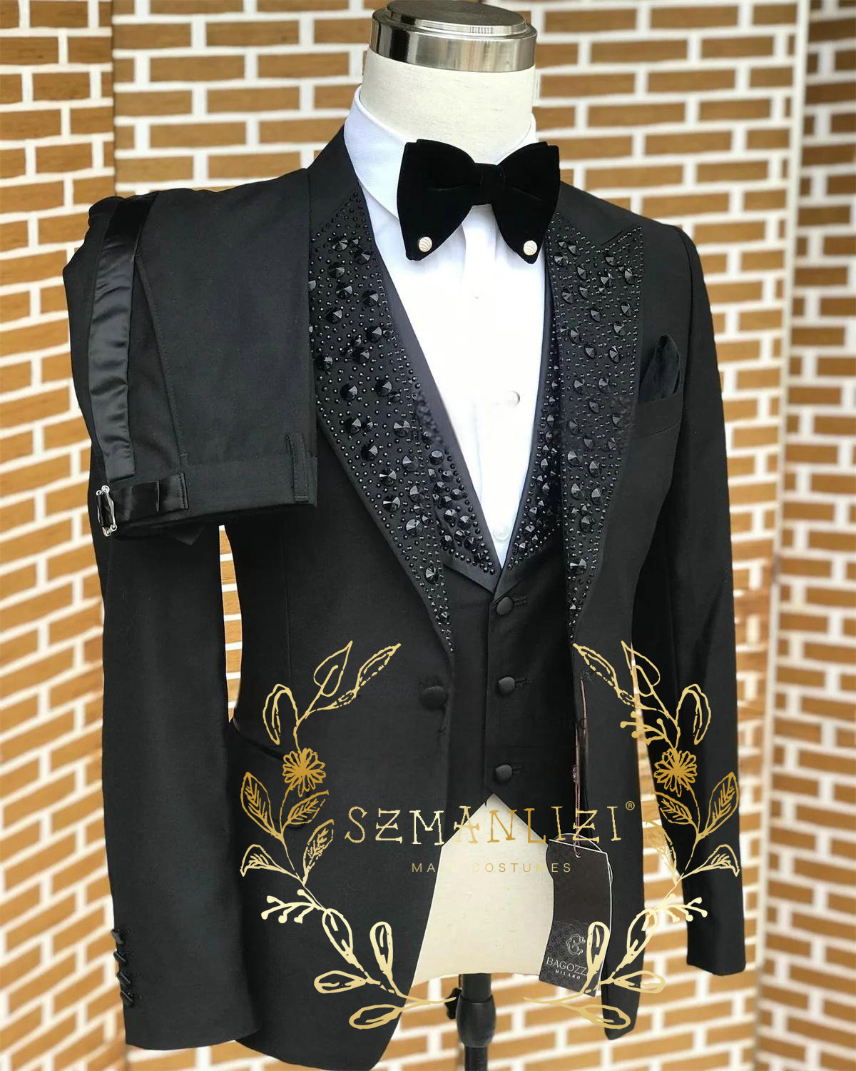 Black Men Suits Luxury Stone C - Men Formal Wear With Blazer incelemesi ve fiyatı