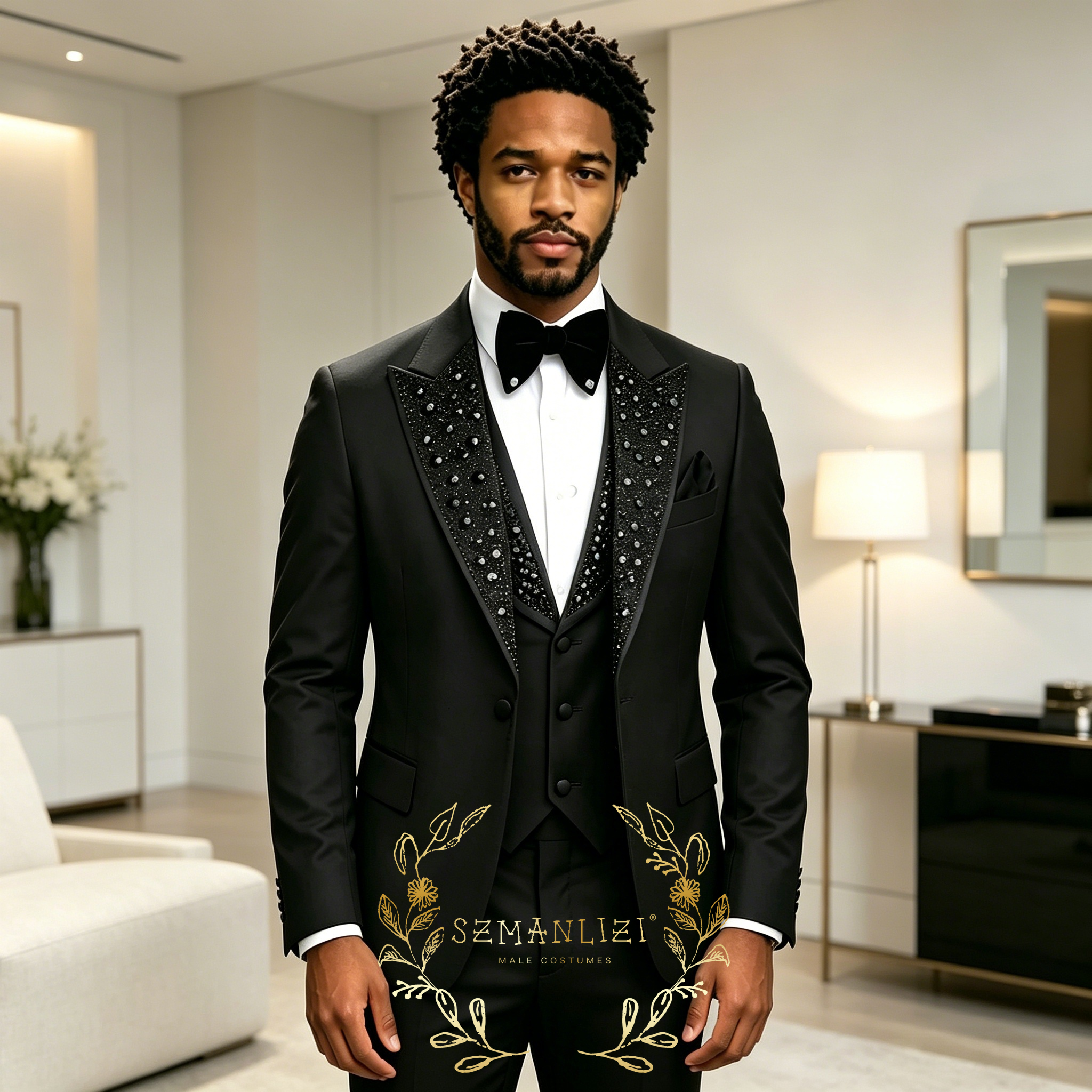 Black Men Suits Luxury Stone C - Men Formal Wear With Blazer incelemesi ve fiyatı