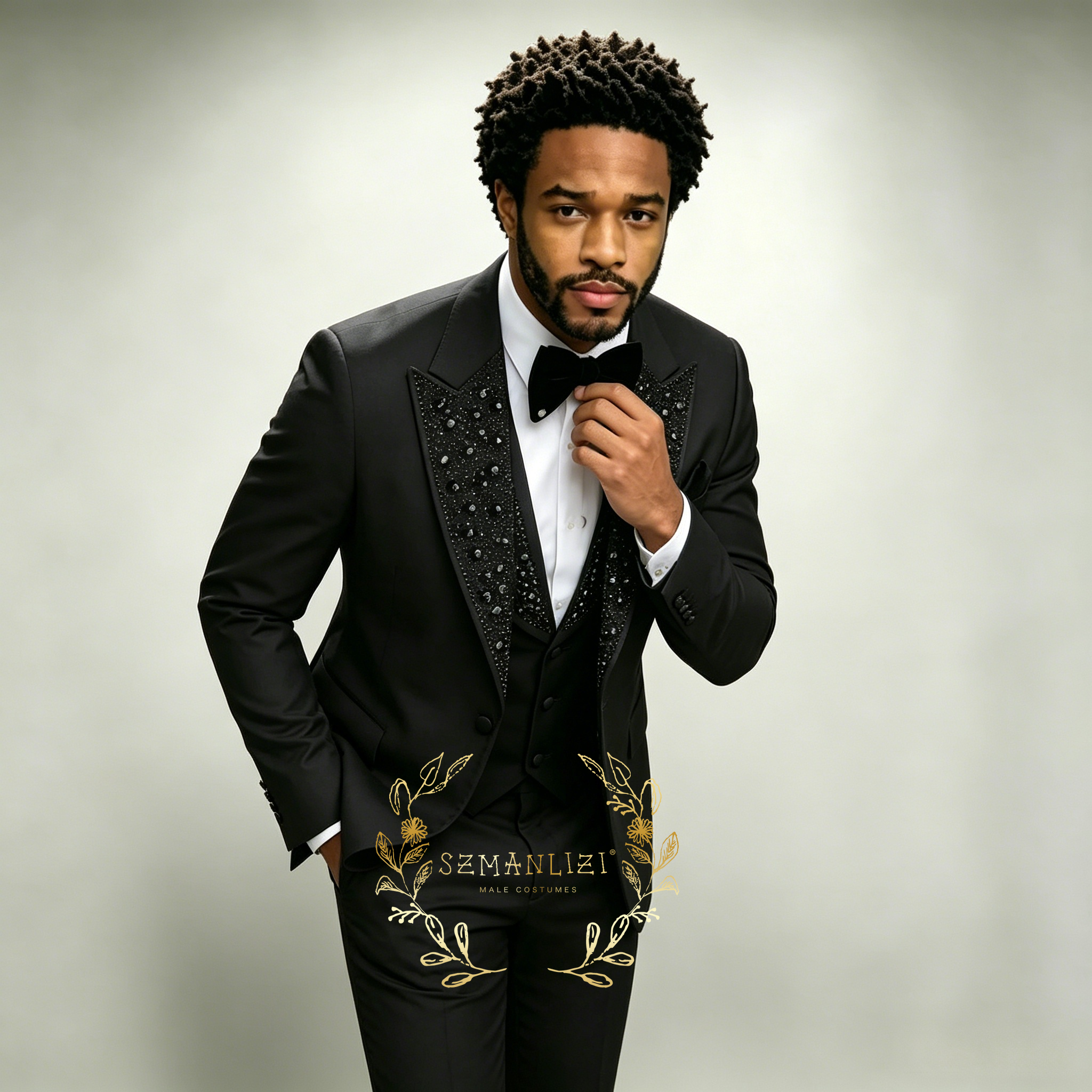 Black Men Suits Luxury Stone C - Men Formal Wear With Blazer incelemesi ve fiyatı