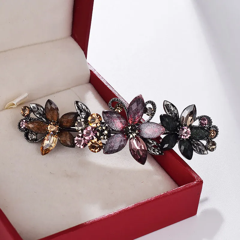 Elegant Rhinestone Glaze Flowe - Tie Bar Clip incelemesi ve fiyatı