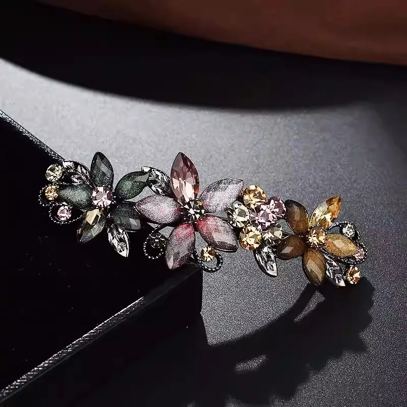 Elegant Rhinestone Glaze Flowe - Tie Bar Clip incelemesi ve fiyatı