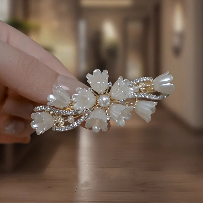 Elegant Pearl Lily of the Vall - Tie Bar Clip incelemesi ve fiyatı