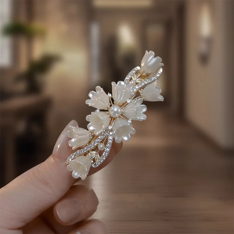 Elegant Pearl Lily of the Vall - Tie Bar Clip incelemesi ve fiyatı