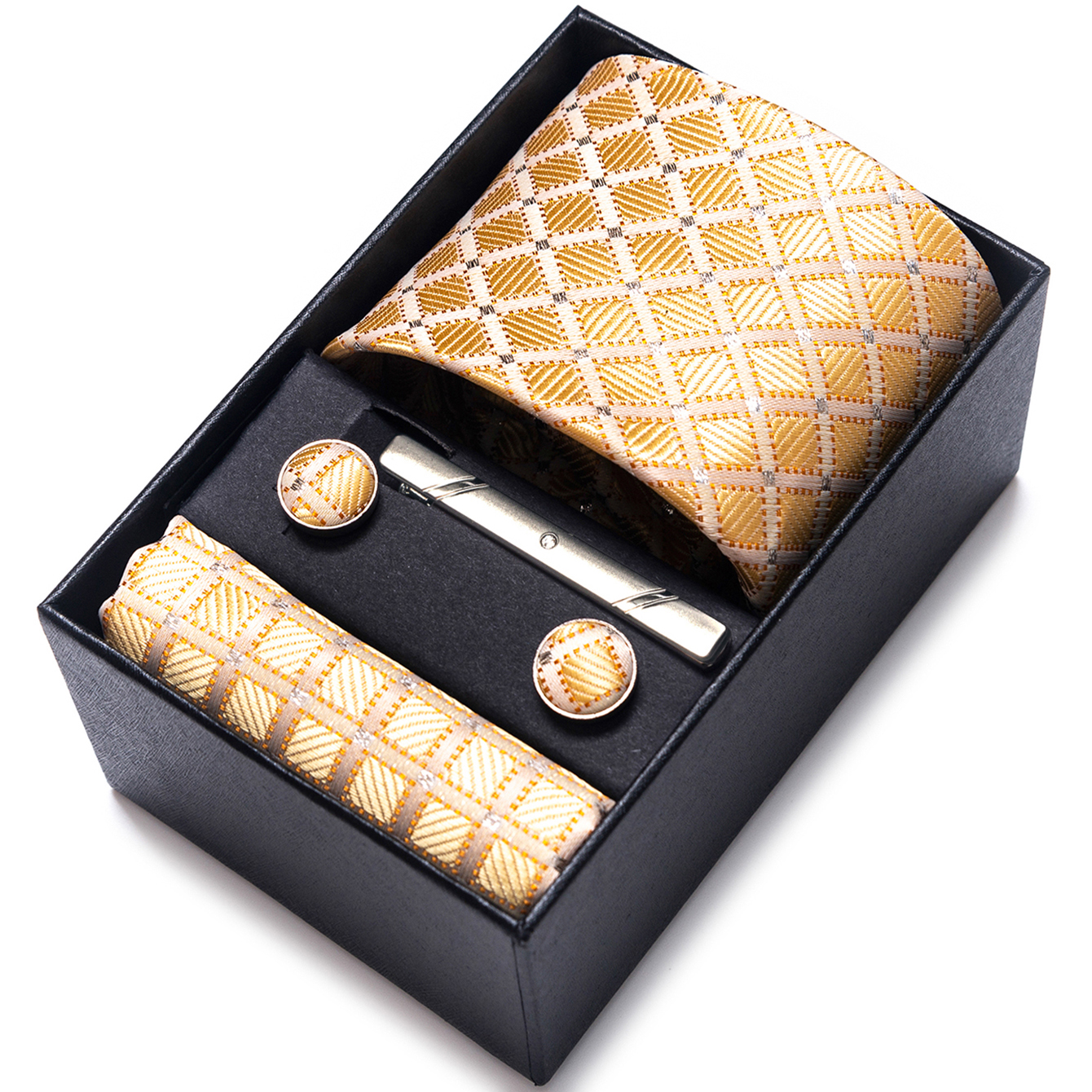 Bright Color Paisley Men's Tie - Tie Bar Clip incelemesi ve fiyatı
