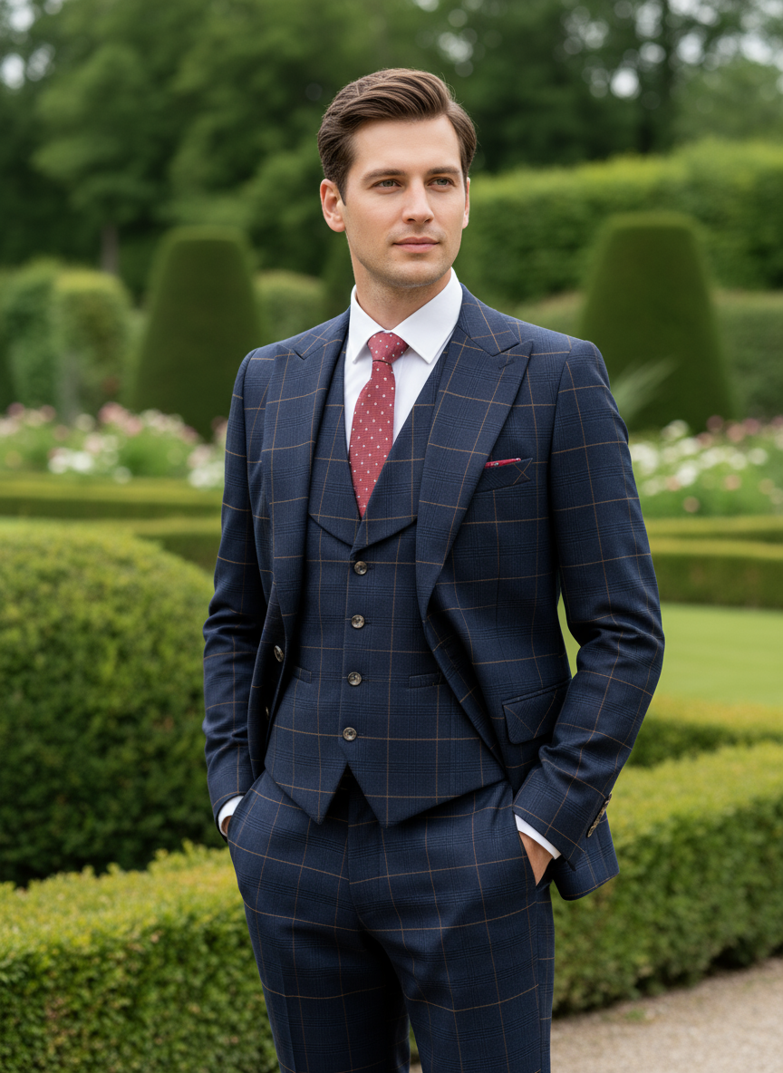 High Quality 3 Piece Checkered - Men Formal Wear Outfits incelemesi ve fiyatı