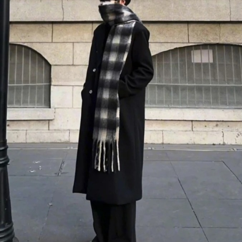 Korean Inspired Men's Wool Ove - Korean Men Formal Wear incelemesi ve fiyatı