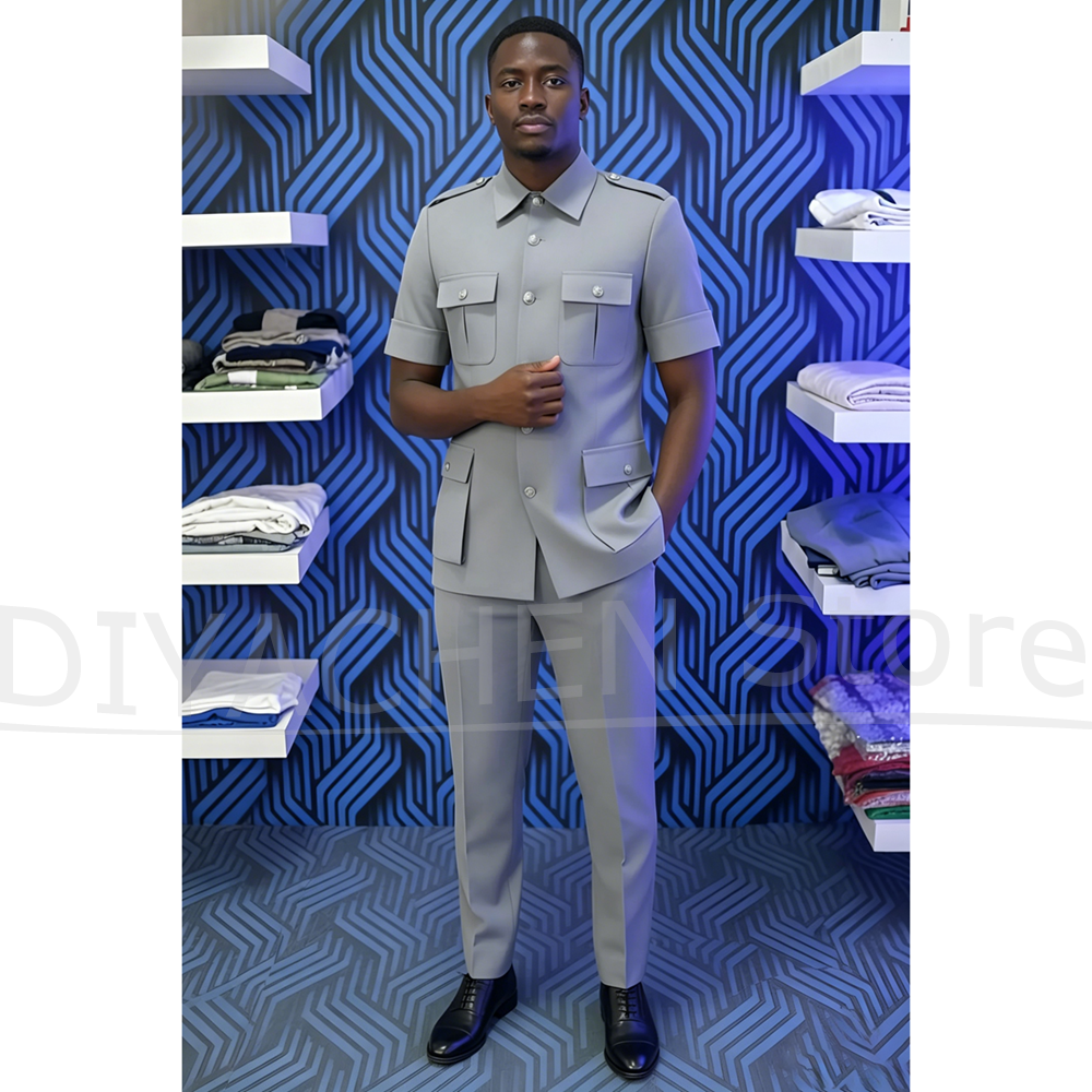 Men Suit Two Piece Stand Lapel - Men Formal Wear Outfits incelemesi ve fiyatı
