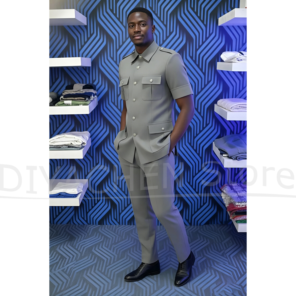 Men Suit Two Piece Stand Lapel - Men Formal Wear Outfits incelemesi ve fiyatı