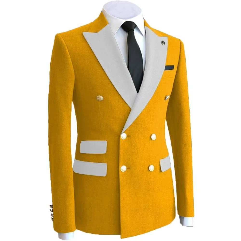 Yellow Business Groom Wear Hom - Formal Wear For Men Yellow incelemesi ve fiyatı