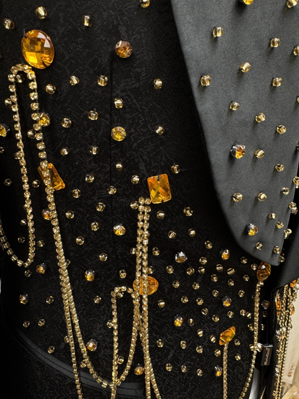 New Golden Beaded Tassel Suit  - Men Formal Wear With Blazer incelemesi ve fiyatı