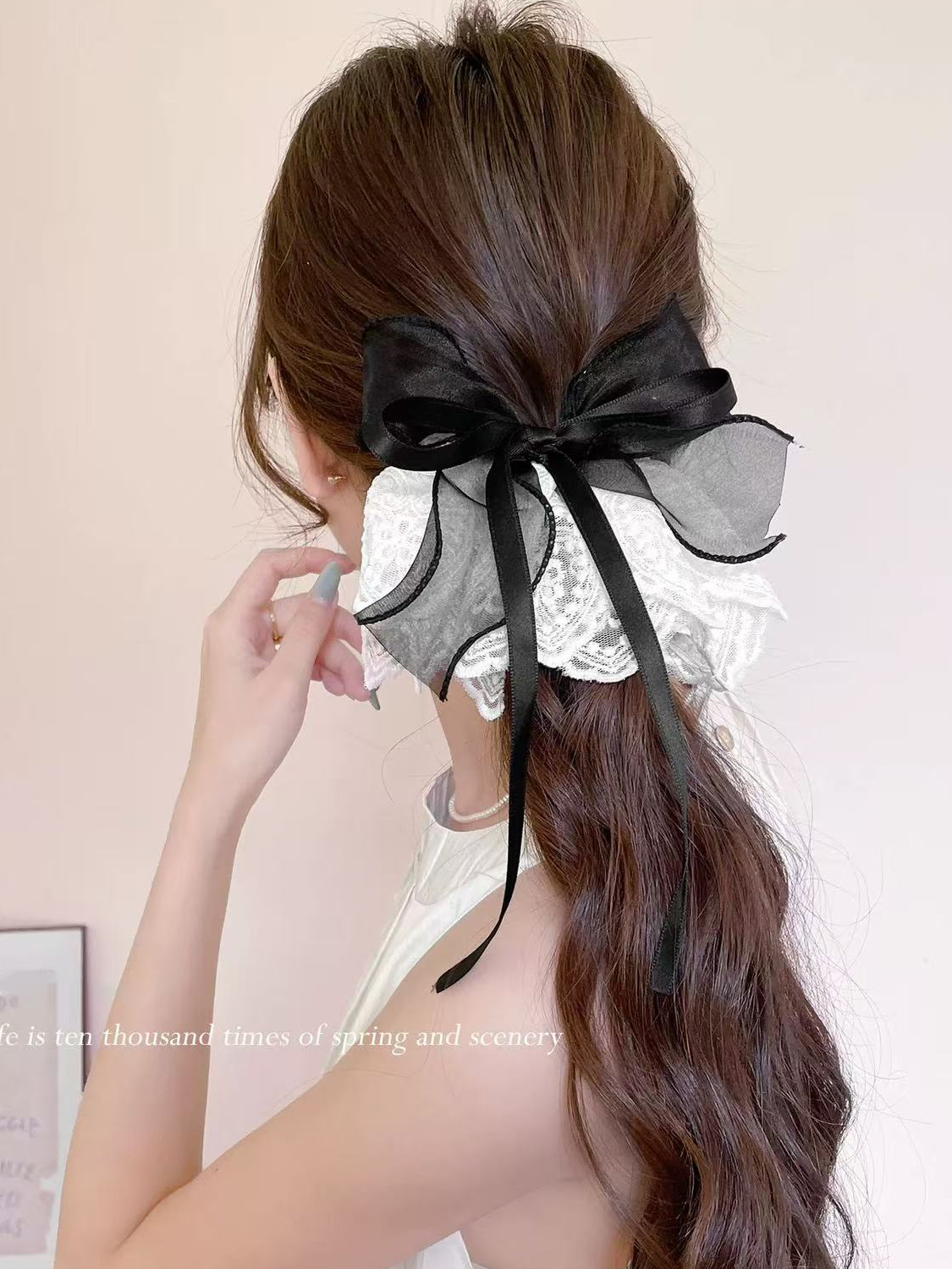 1pc korean lace skirt bow low  - Tie Bar Clip incelemesi ve fiyatı