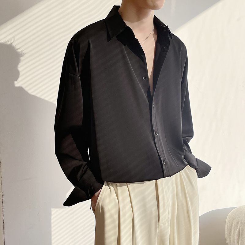 White Long Sleeved Shirt Men O - Korean Men Formal Wear incelemesi ve fiyatı