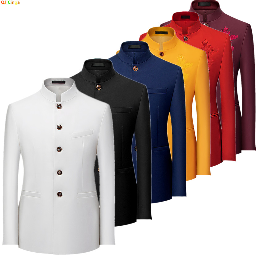 2026 Men's Chinese Style Long  - Korean Men Formal Wear incelemesi ve fiyatı