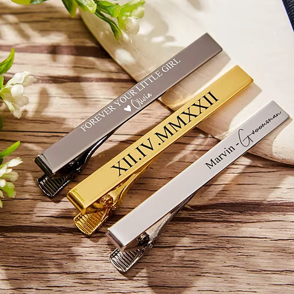 New Custom Carved Name Tie Cli - Tie Bar Clip incelemesi ve fiyatı