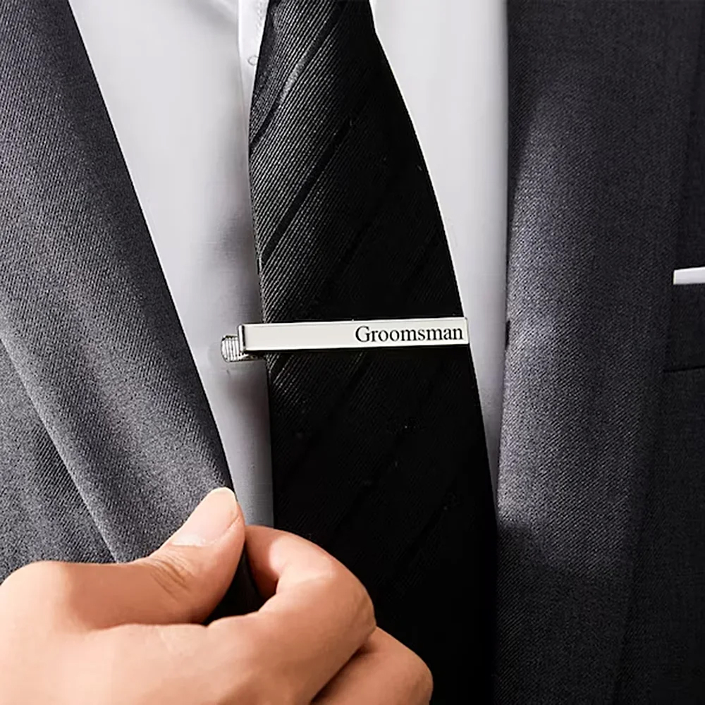 New Custom Carved Name Tie Cli - Tie Bar Clip incelemesi ve fiyatı