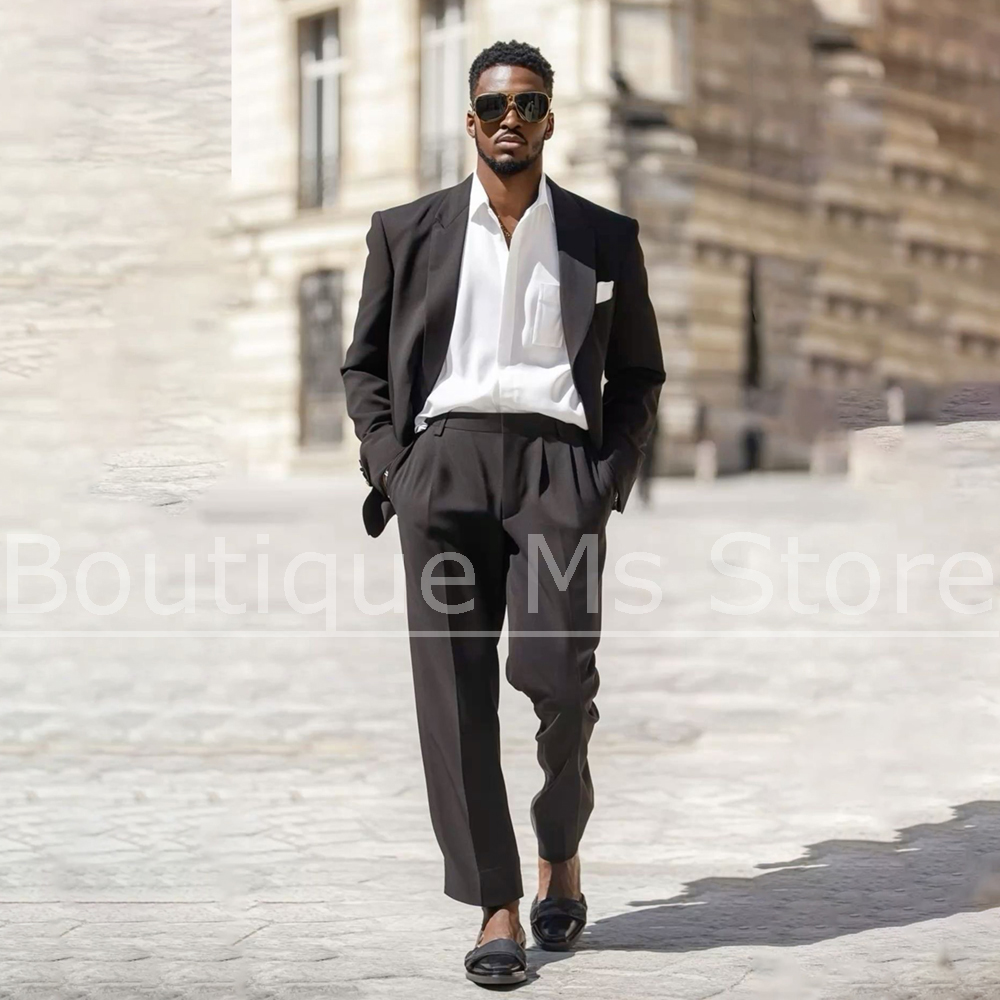 Dark Brown Men's Suit 2 Piece  - Men Formal Wear Outfits incelemesi ve fiyatı