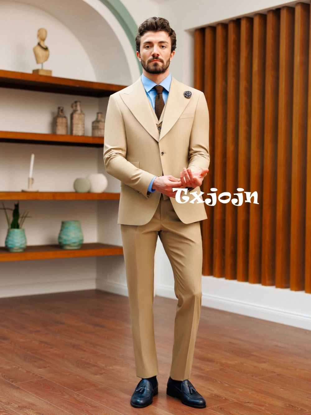 High Quality Stylish Men's Sui - Men Formal Wear With Blazer incelemesi ve fiyatı