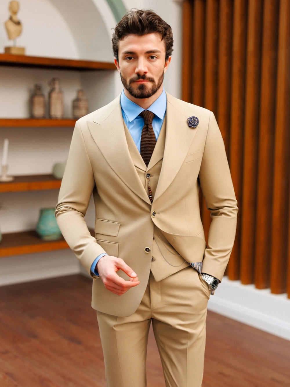 High Quality Stylish Men's Sui - Men Formal Wear With Blazer incelemesi ve fiyatı