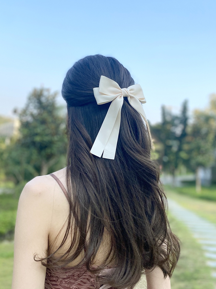 Korea Elegant Long Ribbon Bow  - Tie Bar Clip incelemesi ve fiyatı