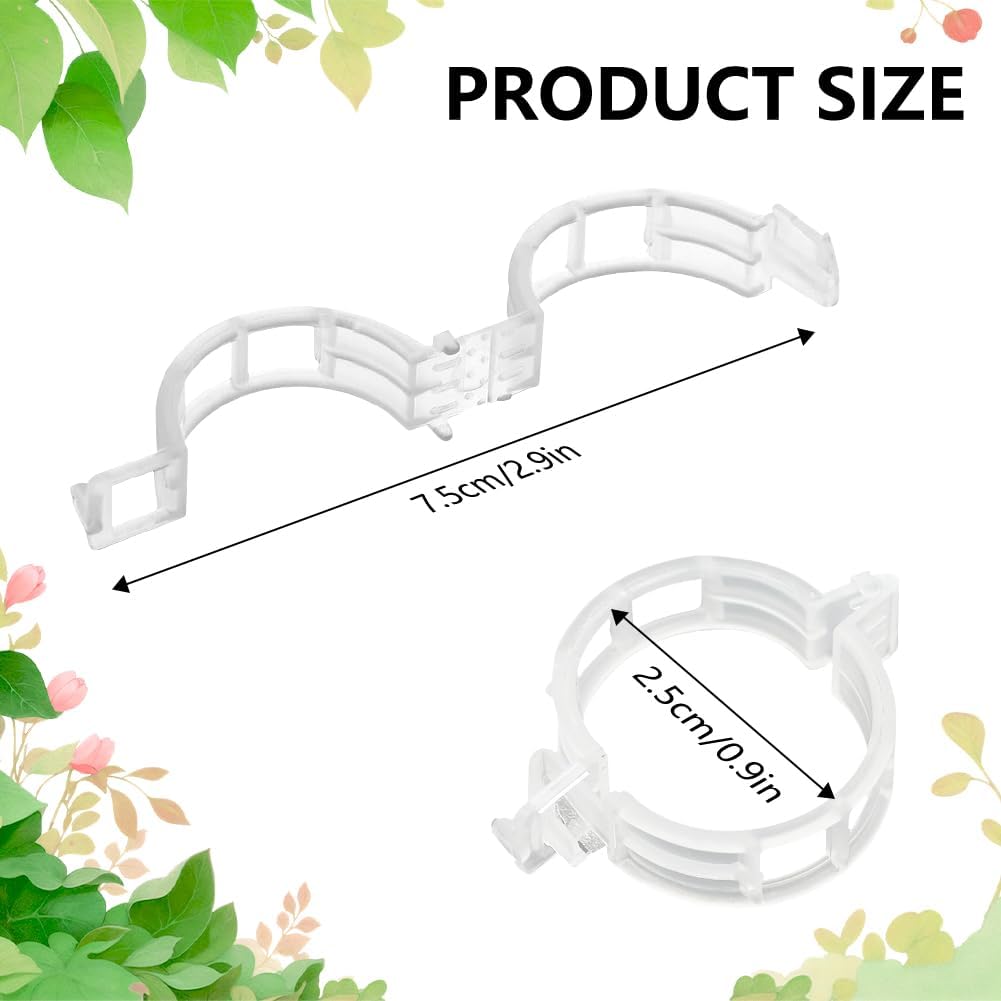 100PCS Plant Support Clips Reu - Tie Bar Clip incelemesi ve fiyatı