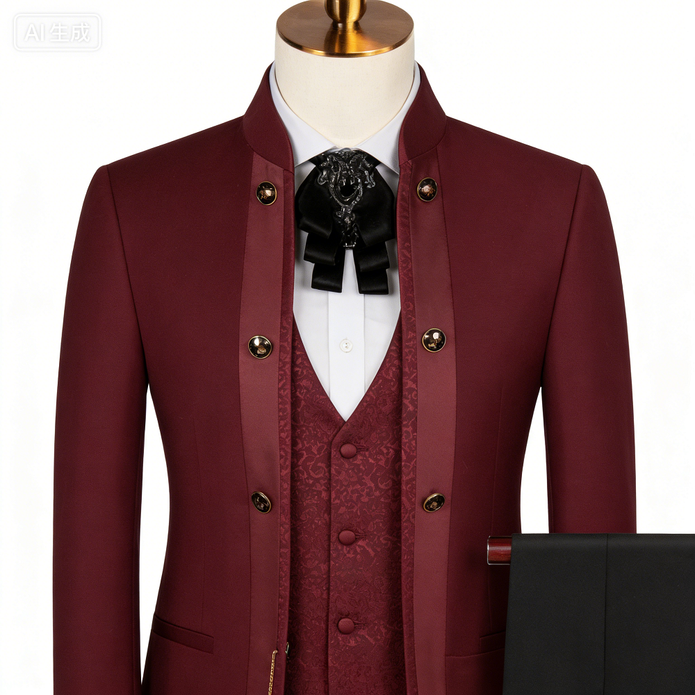Men's Three-Piece Suit Floral  - Men Formal Wear With Blazer incelemesi ve fiyatı