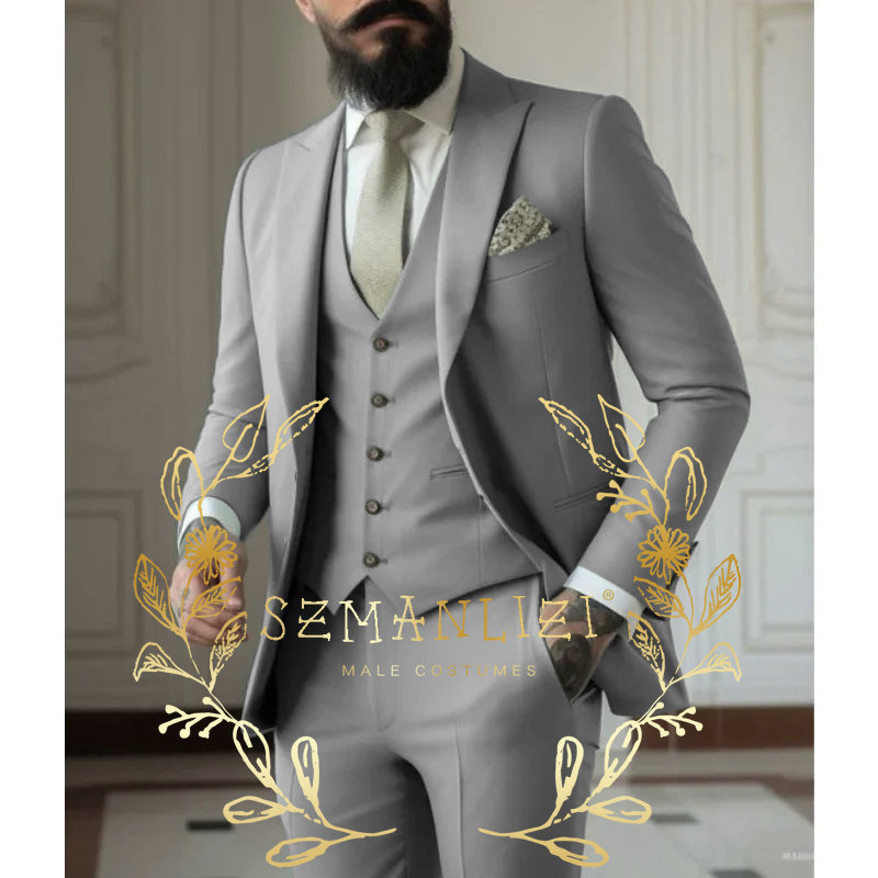 Light green Suits Men Suits 3  - Men Formal Wear With Blazer incelemesi ve fiyatı