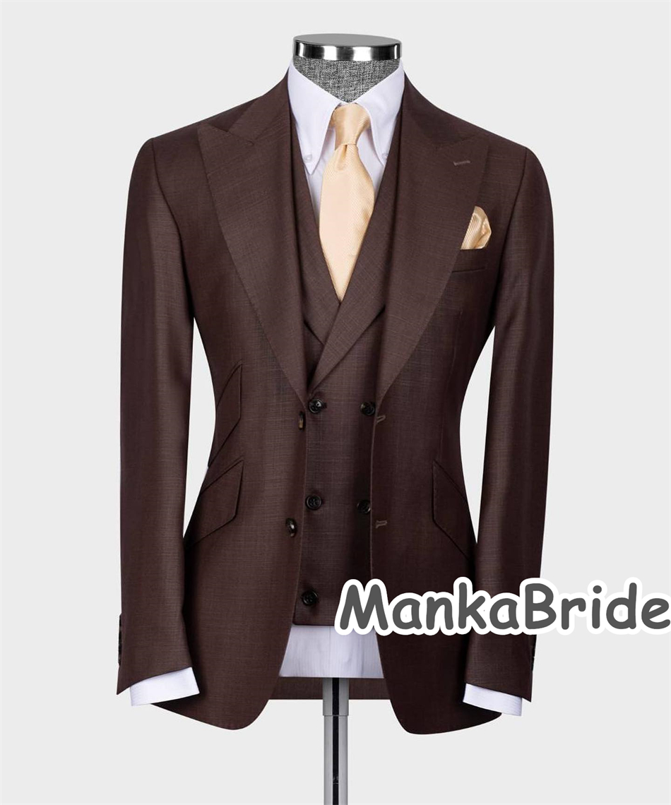 Costume Homme Customized 3pcs  - Men Formal Wear With Blazer incelemesi ve fiyatı