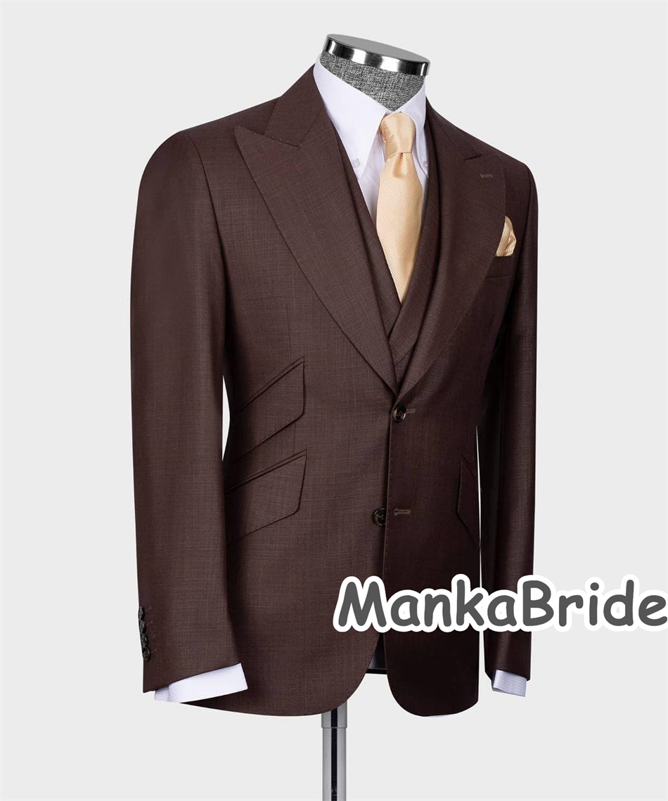 Costume Homme Customized 3pcs  - Men Formal Wear With Blazer incelemesi ve fiyatı