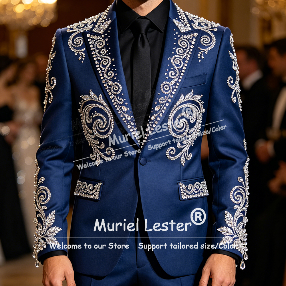 Glitter Jewelry Beading Suit M - Men Formal Wear Outfits incelemesi ve fiyatı