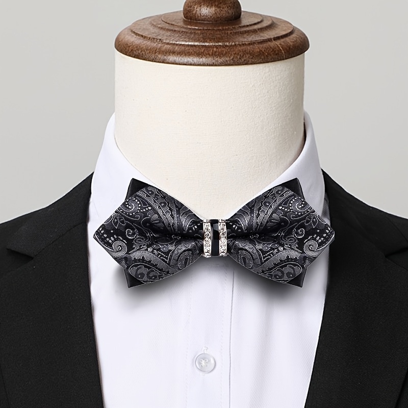 Men's Jacquard Satin Bow Tie w - Formal Wear For Men Yellow incelemesi ve fiyatı