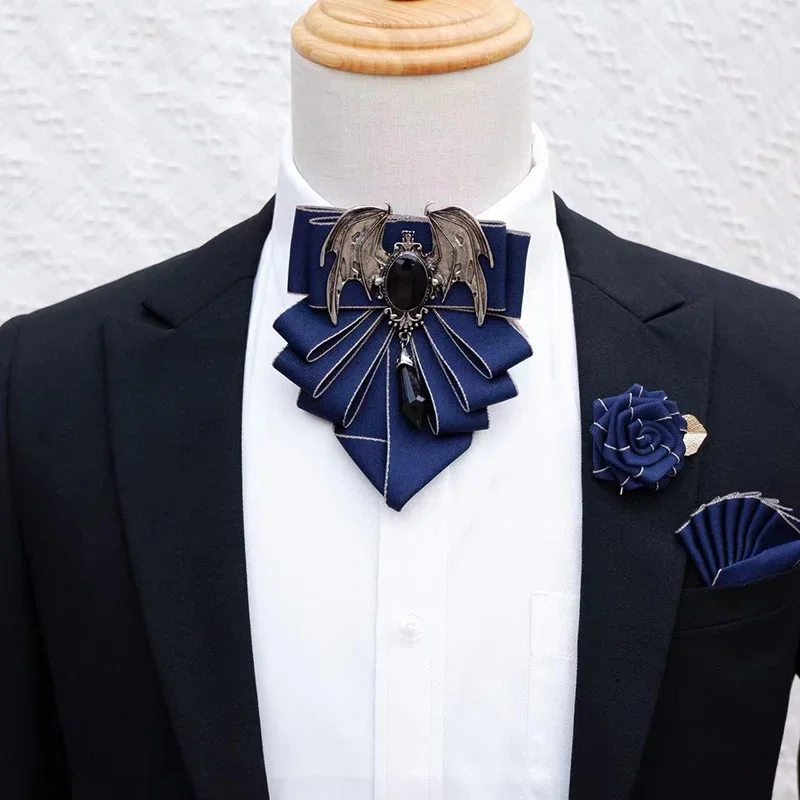Men's Bow Tie Brooch Set Briti - Korean Men Formal Wear incelemesi ve fiyatı