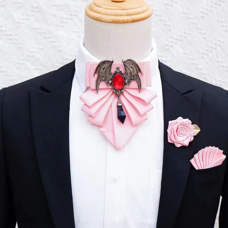 Men's Bow Tie Brooch Set Briti - Korean Men Formal Wear incelemesi ve fiyatı