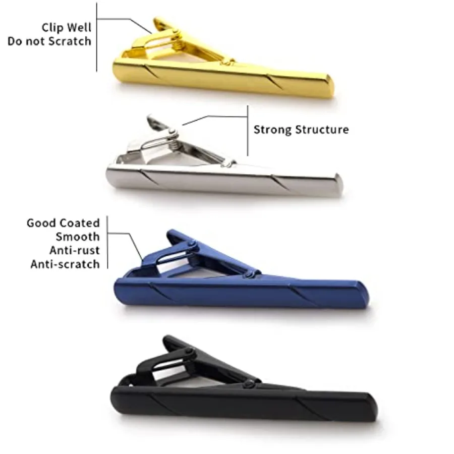 4Pcs Tie Clips For Men Tie Bar - Tie Bar Clip incelemesi ve fiyatı