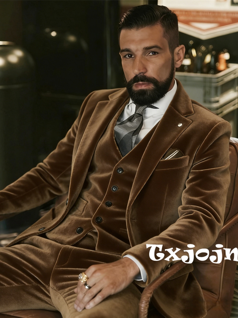 Men's Velvet Suits 3 Pieces Da - Men Formal Wear Outfits incelemesi ve fiyatı
