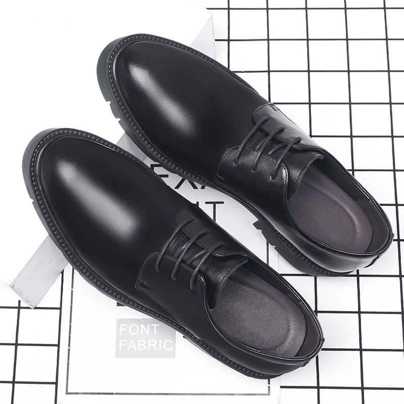 Mens Black Leather Lace Up Dre - Men'S Formal Wear For Office incelemesi ve fiyatı