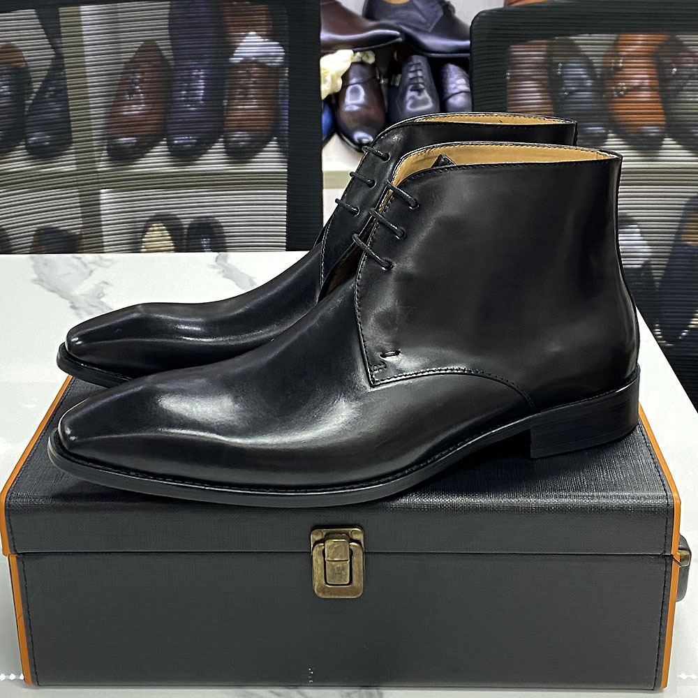 New Fashion Handmade Men's Cas - Korean Men Formal Wear incelemesi ve fiyatı