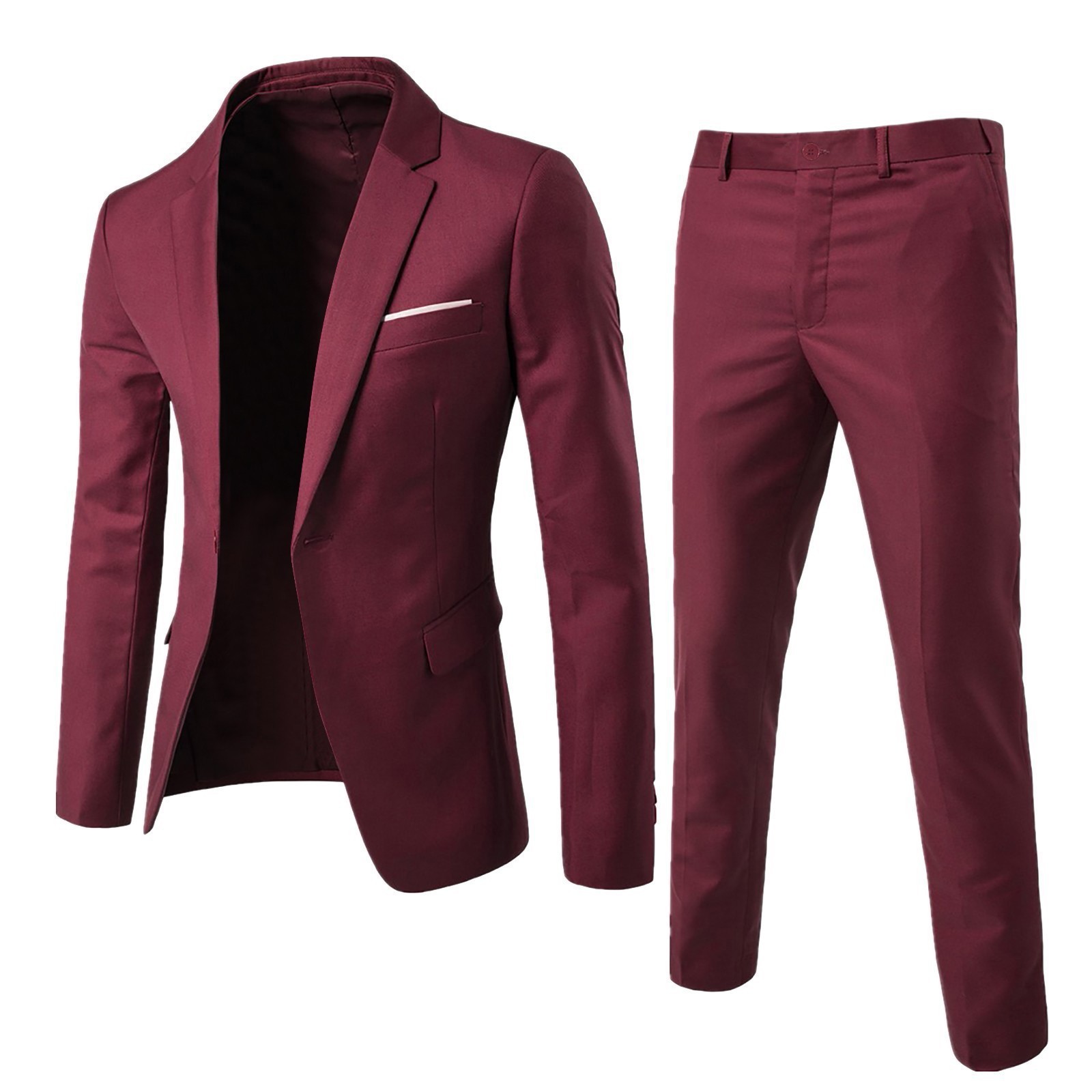 Mens Suit Set Two Piece Busine - Korean Men Formal Wear incelemesi ve fiyatı