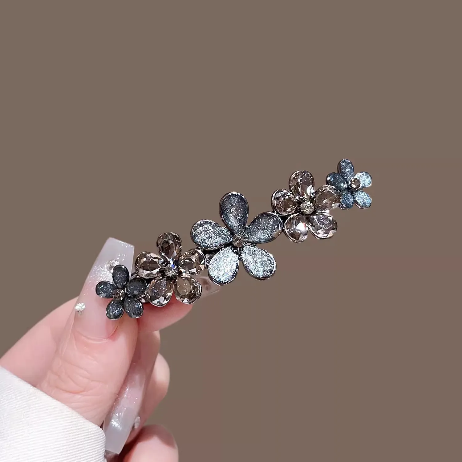 Elegant Crystal Flower Hairpin - Tie Bar Clip incelemesi ve fiyatı